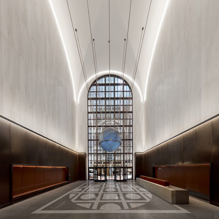 Gensler unveils redesigned lobby in Philip Johnson's AT&T building