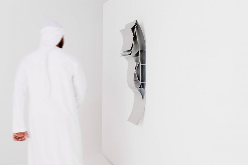 A photograph of a sculpture by a Dubai-based designer