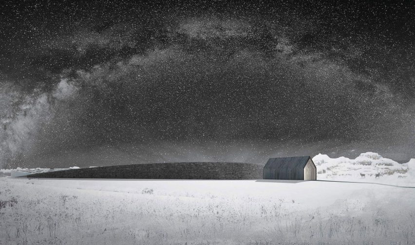 A conceptual image of The Museum of Snow