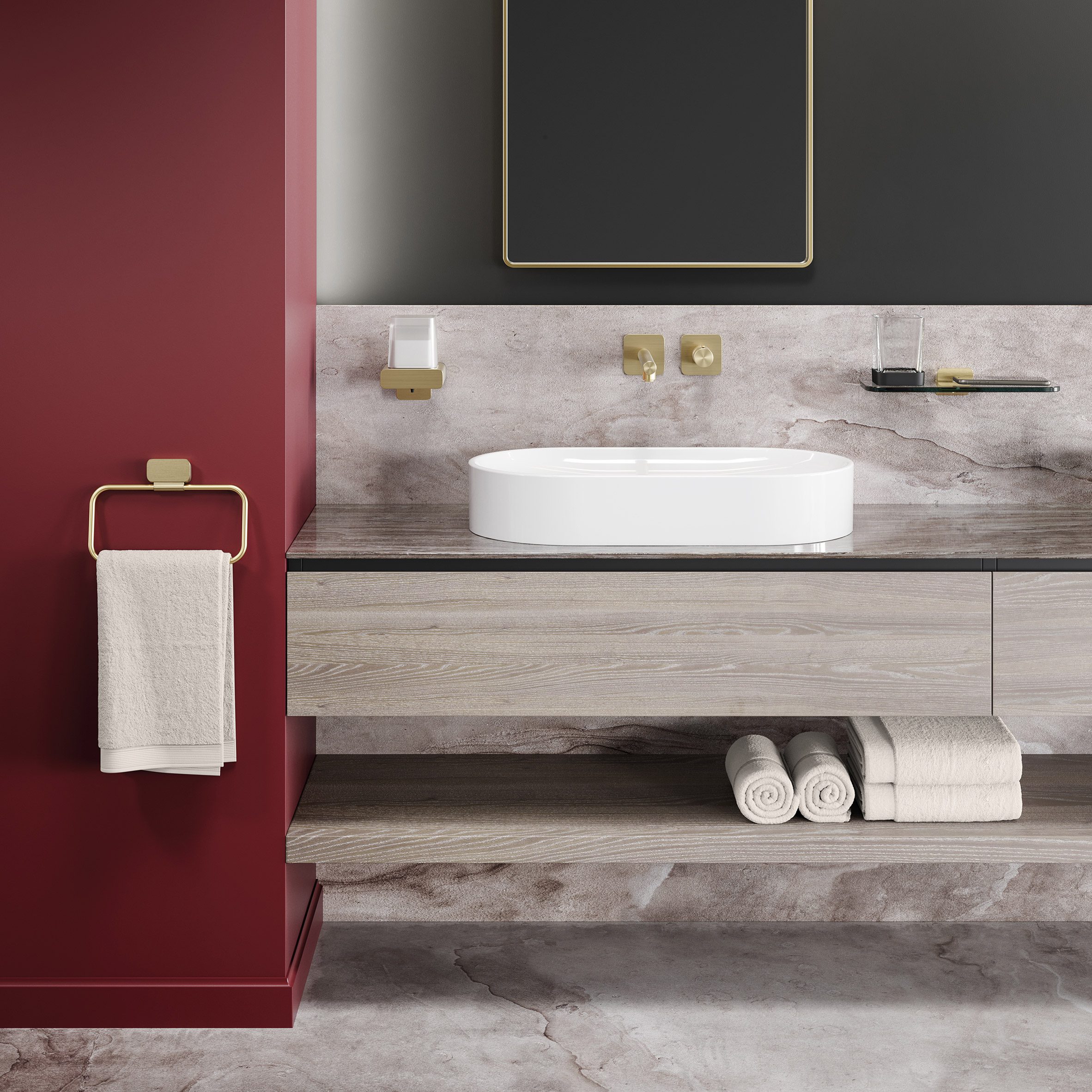 Shift bathroom accessories collection by VanBerlo for Geesa