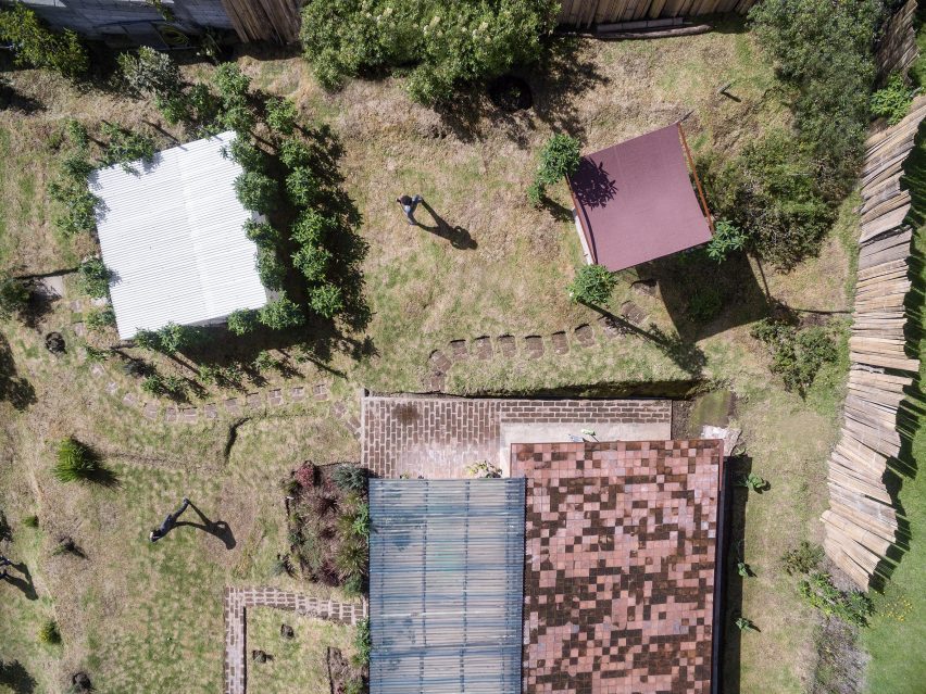 Aerial view of Casa Jardin by Al Borde 