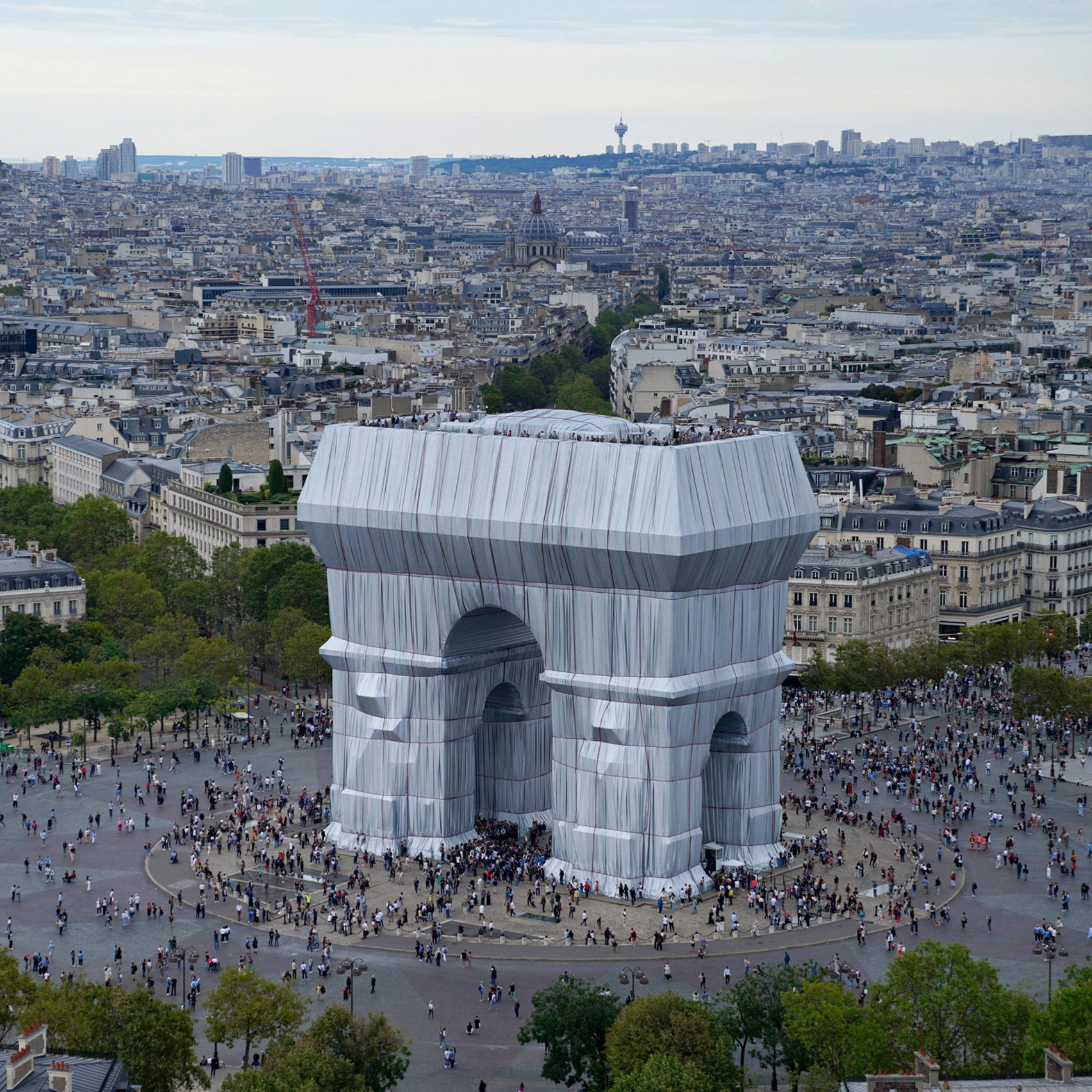 This week the Arc de Triomphe was wrapped