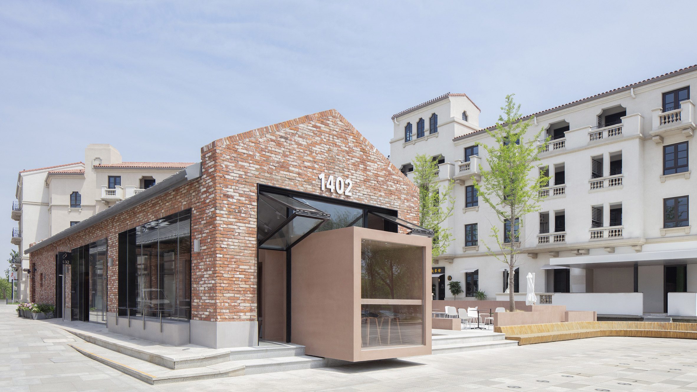 Cafe Old Building Facades