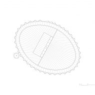 Roof plan of Brick Veil mosque by Luca Poian Forms