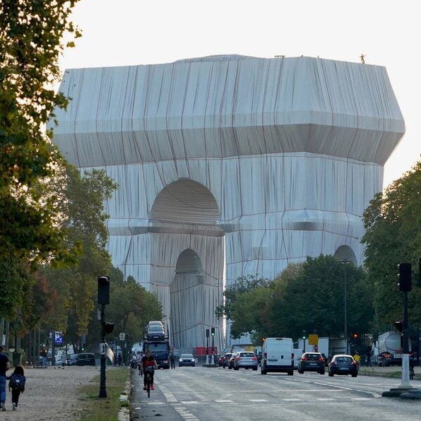 Commenter "can't wait for the Eiffel Tower to get the same treatment" as the Arc de Triomphe