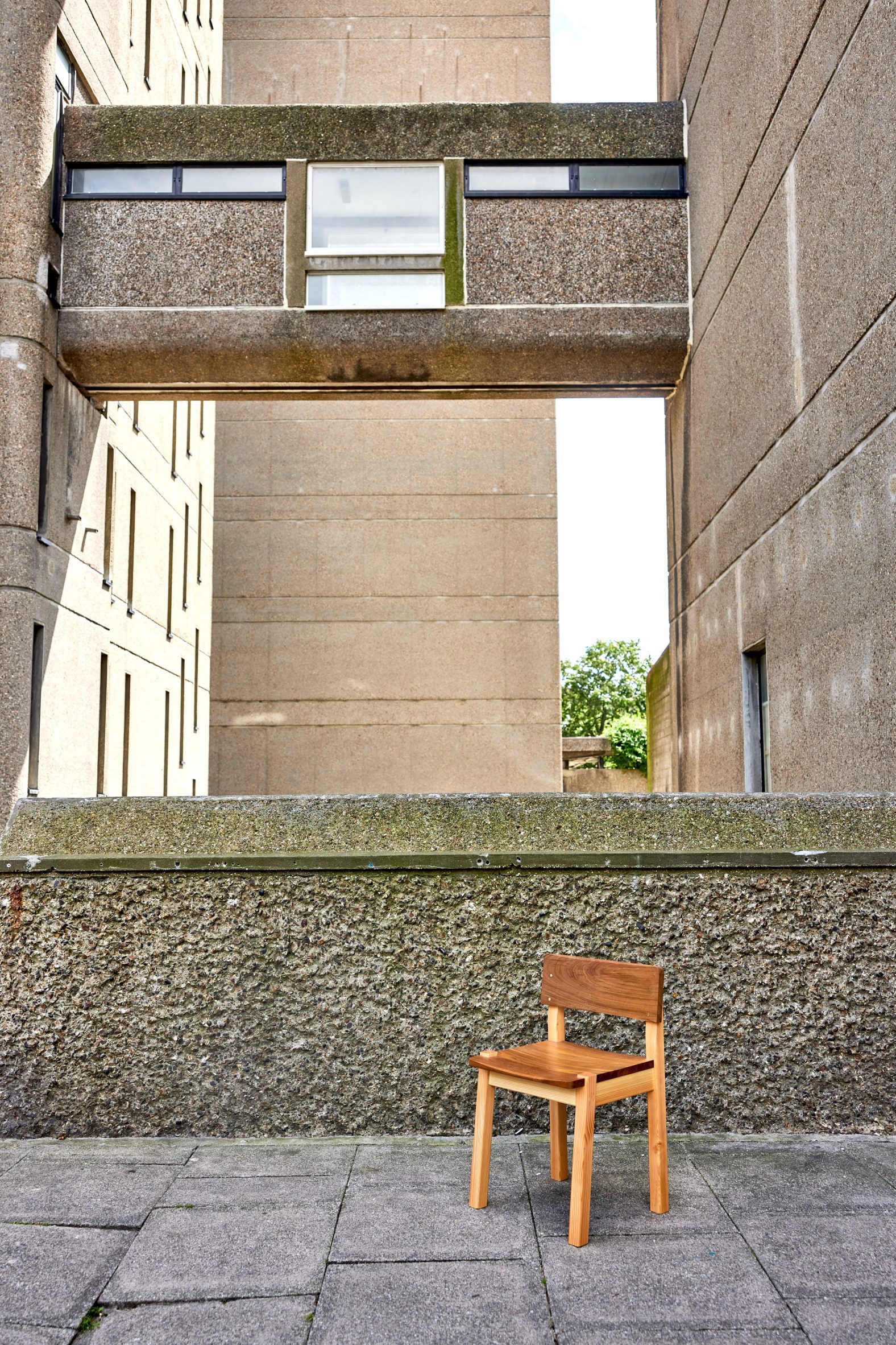 Chair from Ayrton Collection by Goldfinger, photographed at Trellick Tower