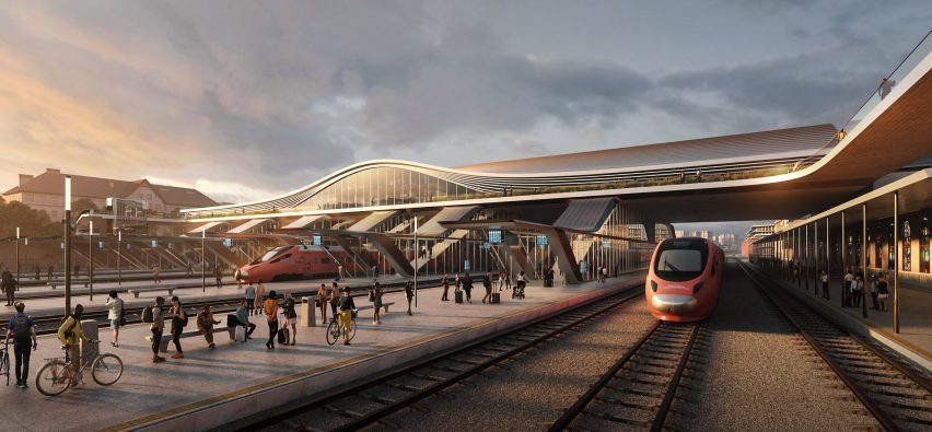Bridge proposal for Vilnius railway station 