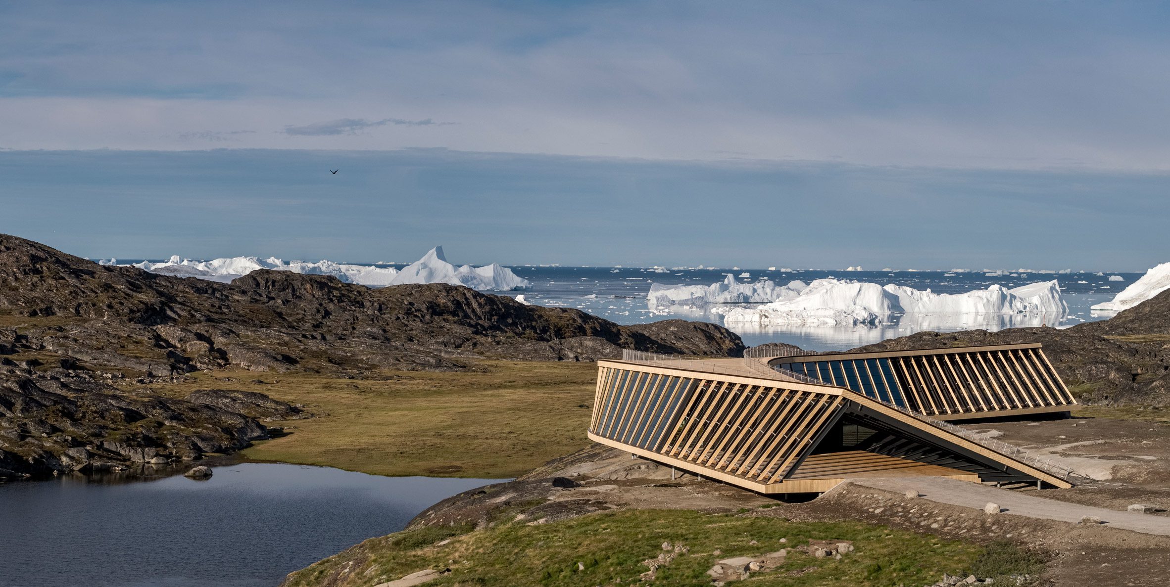 Entrance to Ilulissat Icefjord Centre by Dorte Mandrup Arkitekter