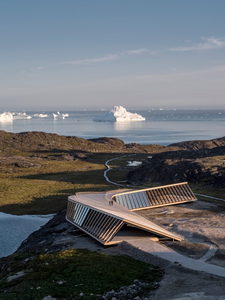 Truss structure of Ilulissat Icefjord Centre by Dorte Mandrup Arkitekter