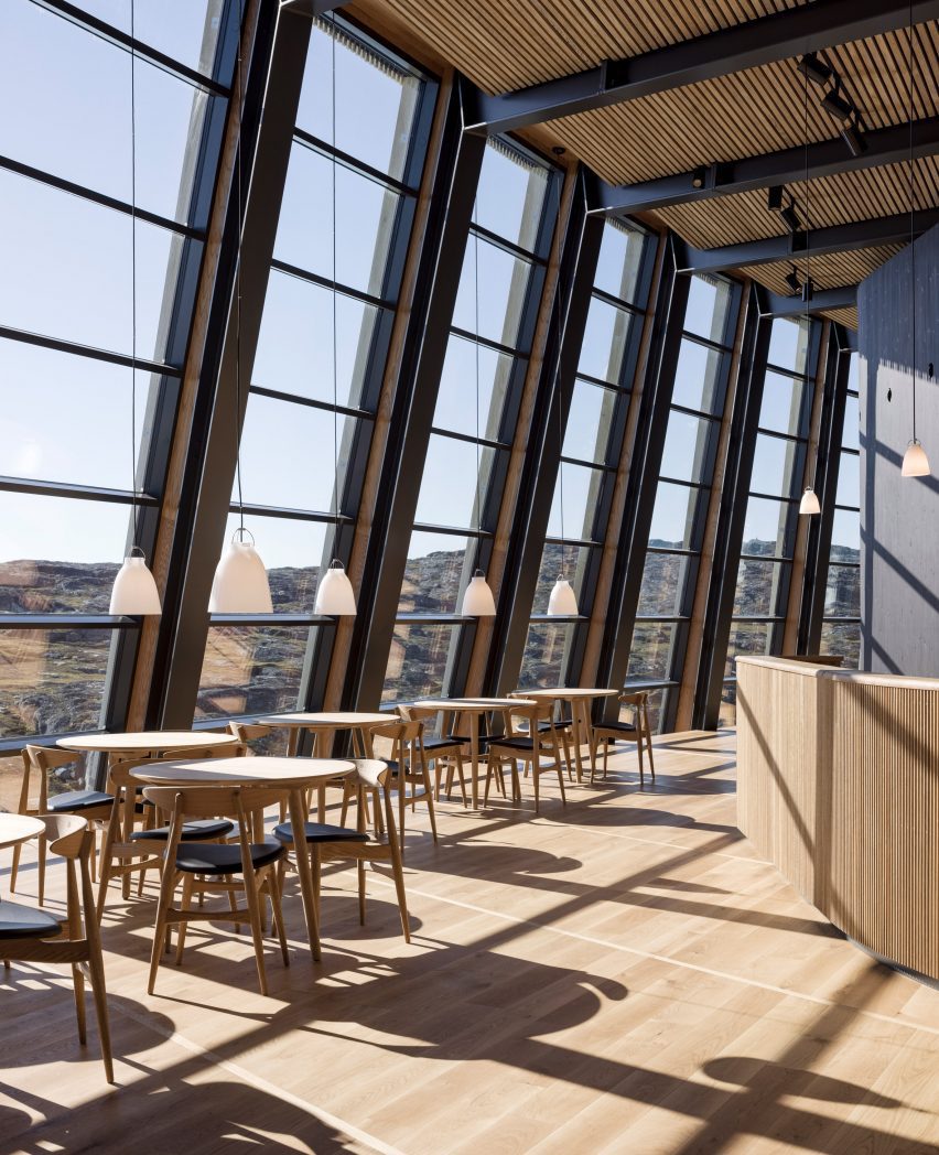 Cafe in Ilulissat Icefjord Centre by Dorte Mandrup Arkitekter
