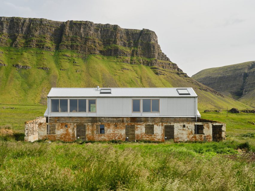 A converted farm building in Iceland