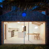 Brick-clad house extension