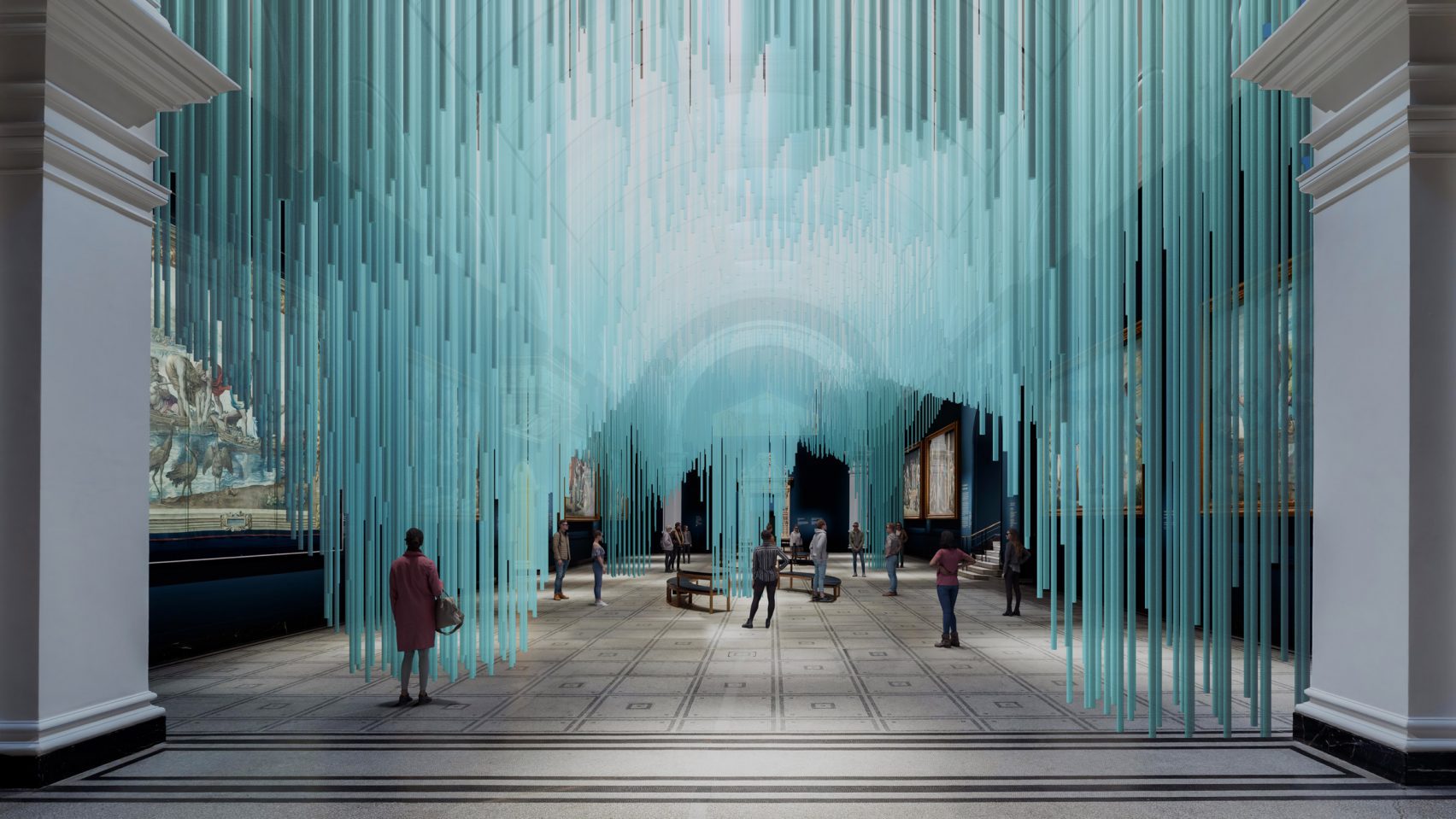 Sou Fujimoto Creates Undulating Virtual Installation In London