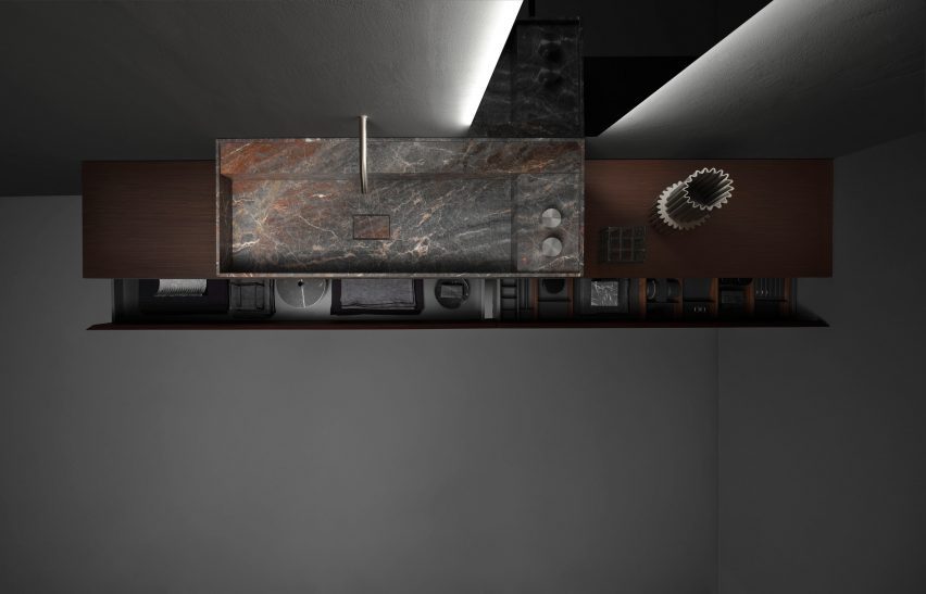 A photograph of the bathroom collection by Victor Vasilev for Falper