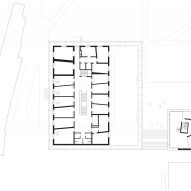 Second floor plan of The Music School of Bressanone by Carlana Mezzalira Pentimalli