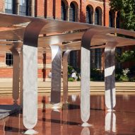 Nebbia Works constructs mono-material pavilion for V&A from low-carbon aluminium