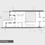 First floor plan of Neve Tzedek Patio House by Meirav Galan