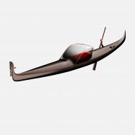 Philippe Starck envisions futuristic gondola as a "symbol for the future of Venice"
