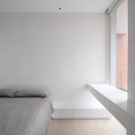 Minimalist bedroom in Chinese apartment