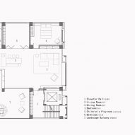 Floor plan of Red Box home by AD Architecture