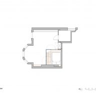 Upper floor plan of Shoji Apartment by Proctor & Shaw