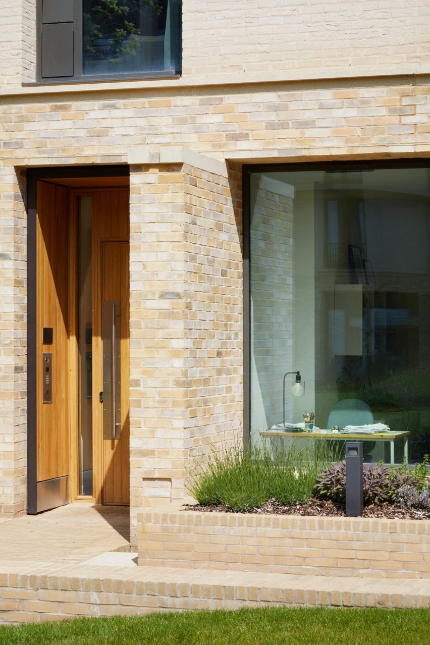 Pale brick was used across the exterior of Key Workers Housing