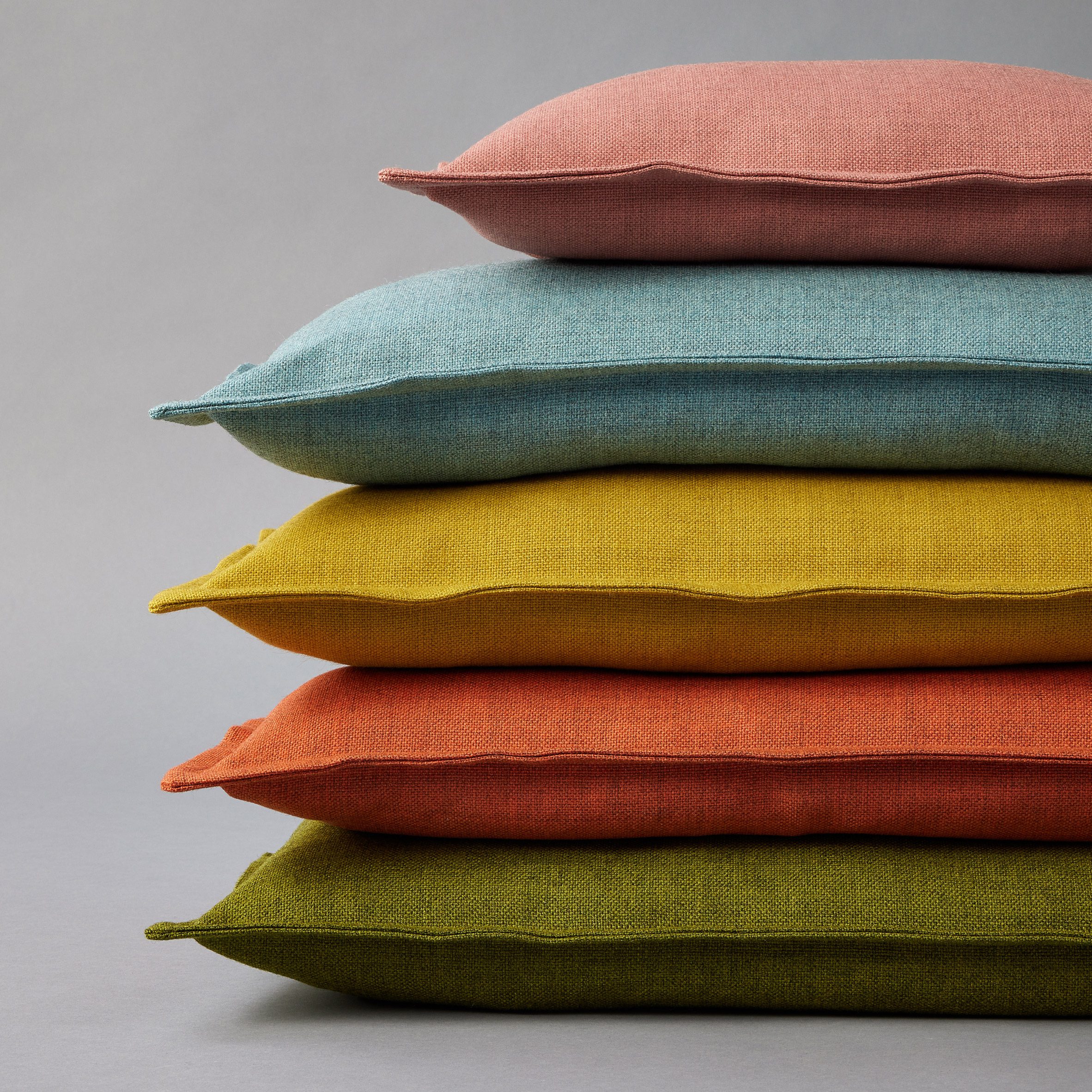 Coloured cushions