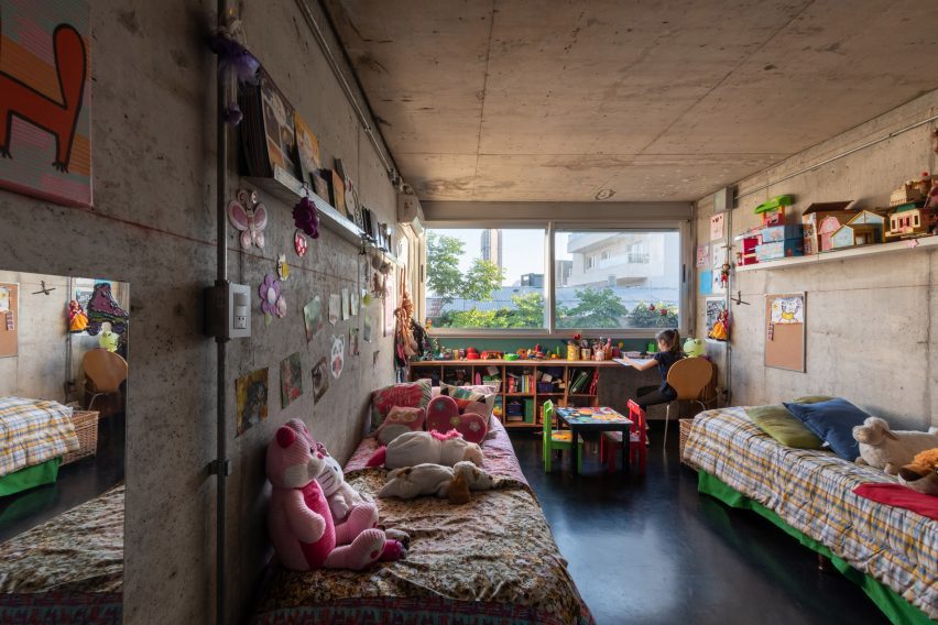 A children's bedroom in The Tríptico Building