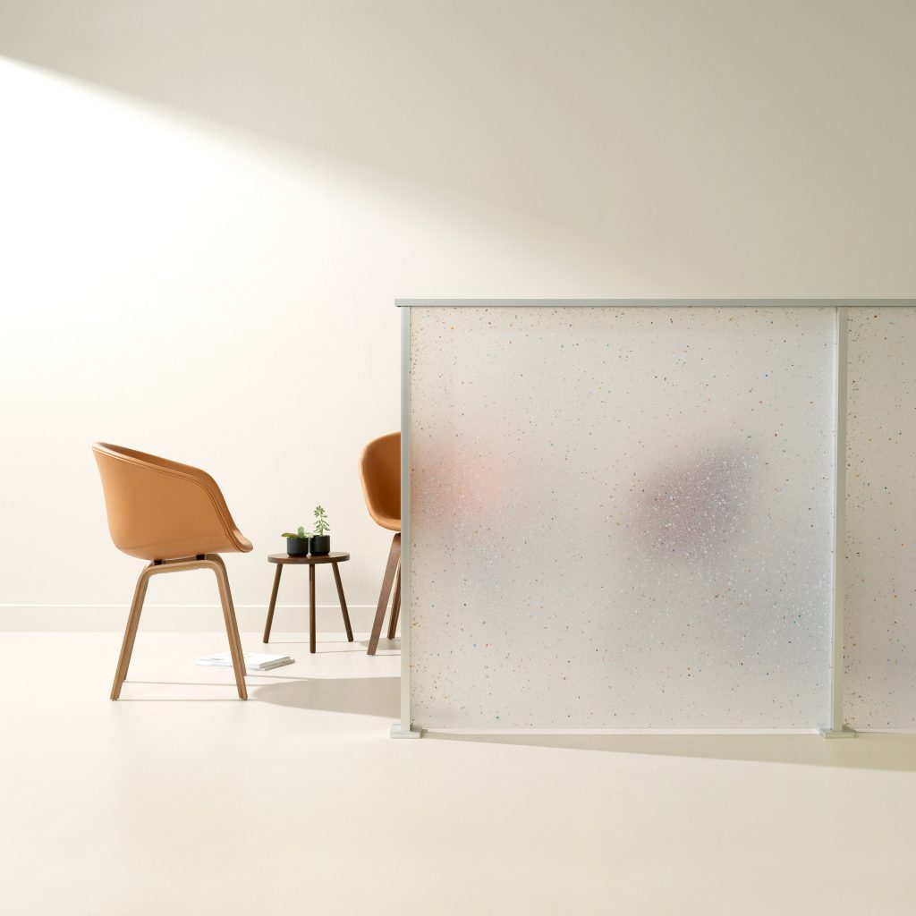 Flek Pure 100 per cecent recycled material by 3form among new products on Dezeen Showroom