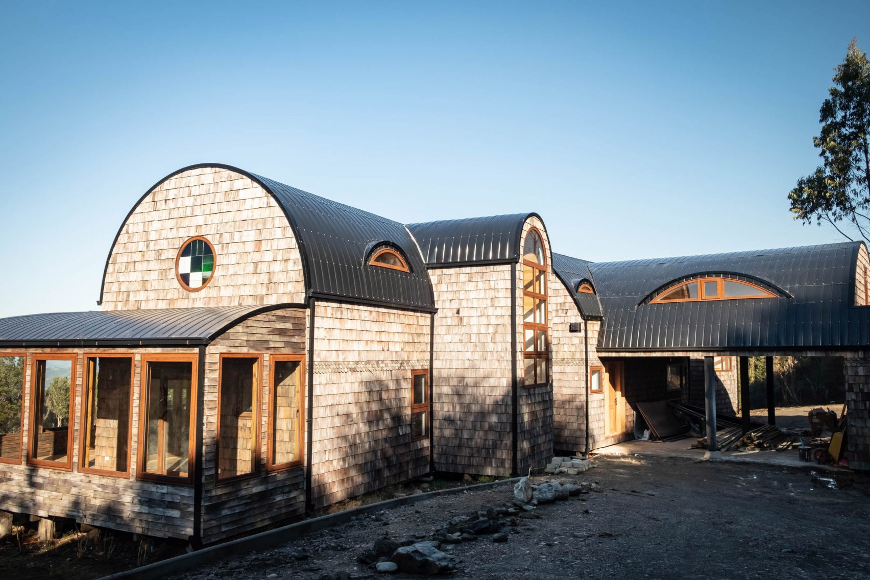 Three Vaulted Volumes Form Chilean Retreat By Edward Rojas Arquitectos