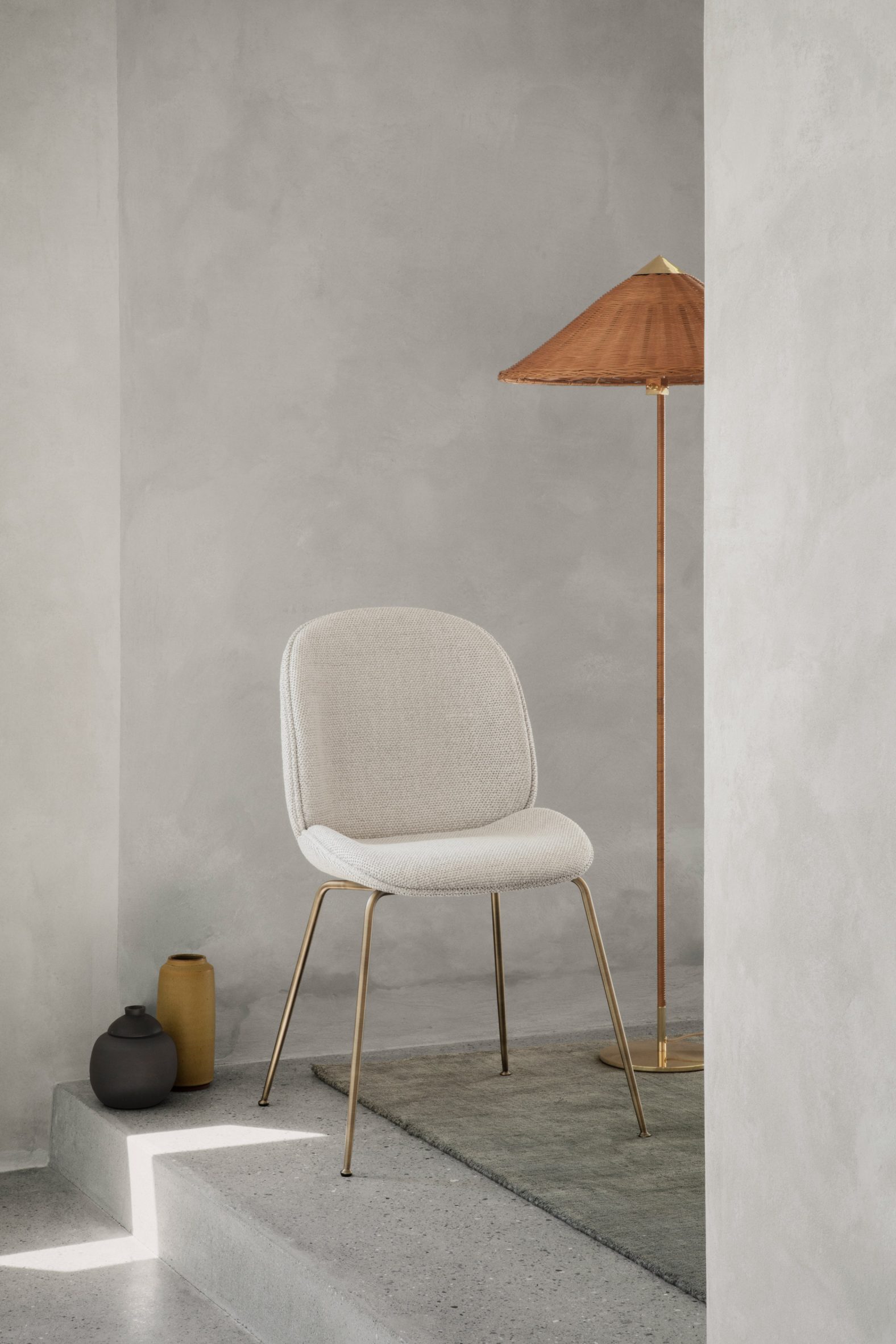 Off-white dining chair by GamFratesi