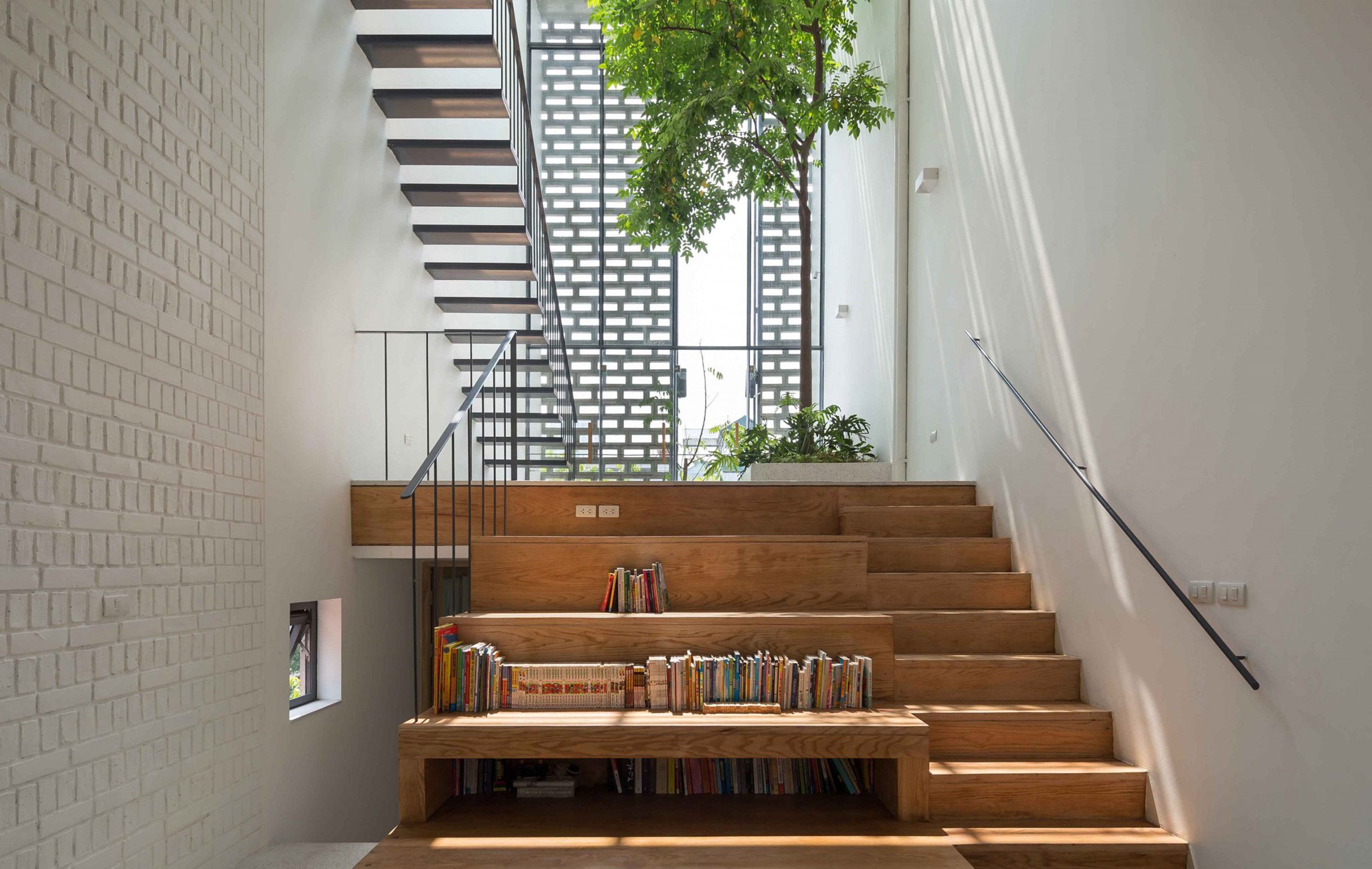 Stairs in CH House by ODDO Architects
