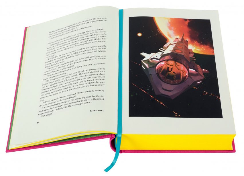 The Complete Short Stories: Philip K. Dick open to spaceship illustration