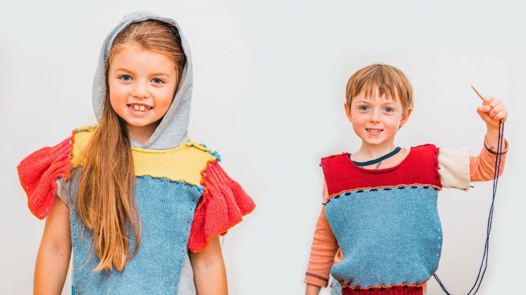 Almaborealis designs sew-your-own clothing kit for children