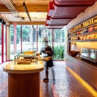Interiors of Dengo Chocolate shop in São Paulo, Brazil