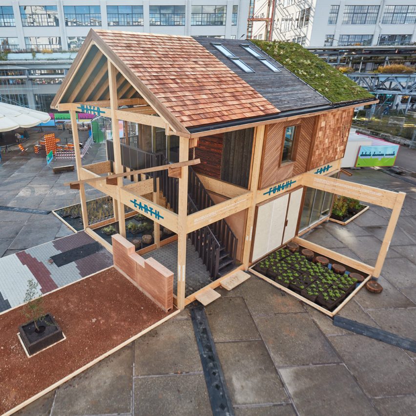 The Exploded View Beyond Building, a house made from biomaterials by Biobased Creations
