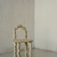 Viride dining chair by Anna Maria Øfstedal Eng at Ny Normal exhibition by Fold Oslo
