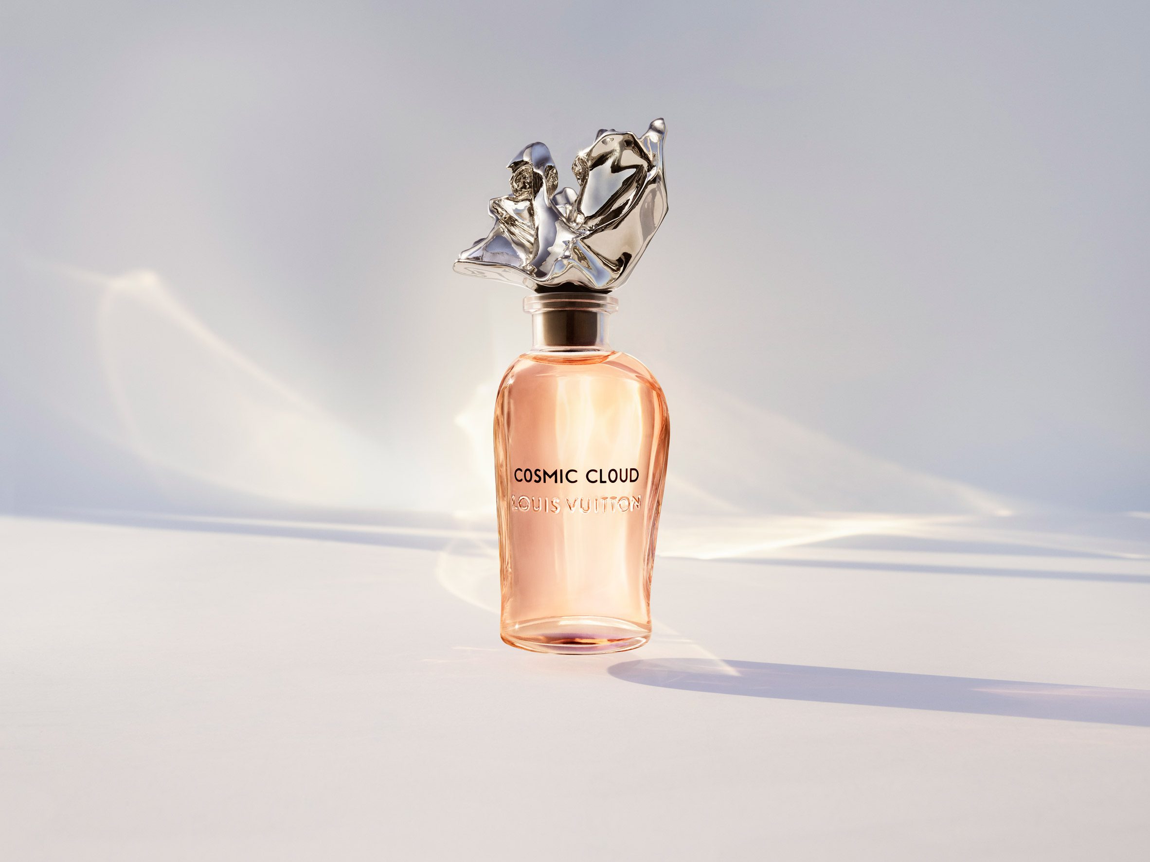 Frank Gehry tops Louis Vuitton perfume bottle with aluminium flower