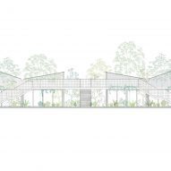 Elevation drawing of the school