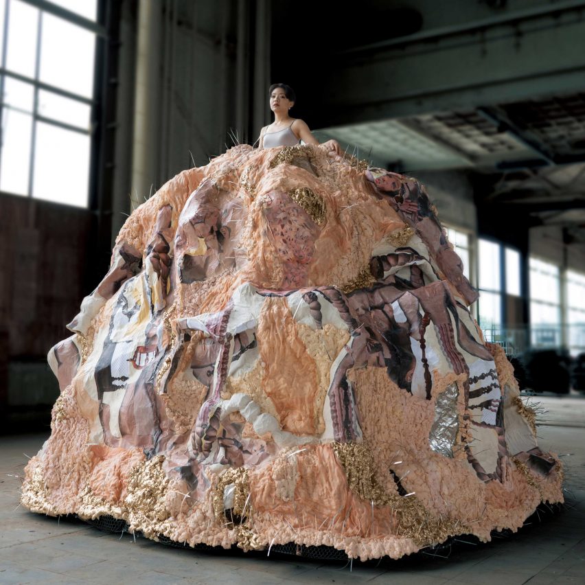 To-be-looked-at-ness is a giant dress by Hsin Min Chan