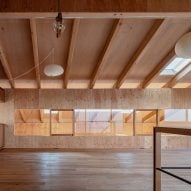 Wood-lined interiors of Imaise House