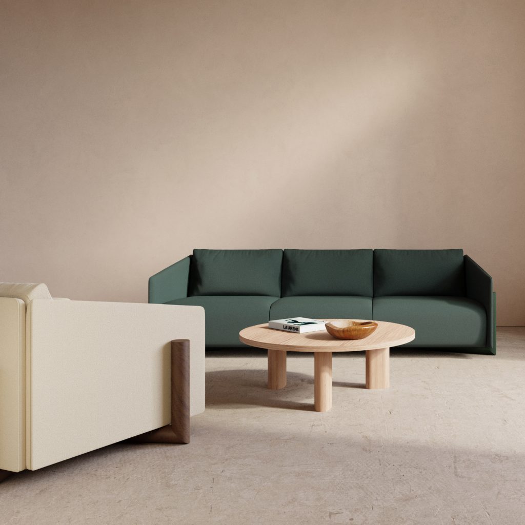 Timber seating collection by Charles Kalpakian for Kann Design