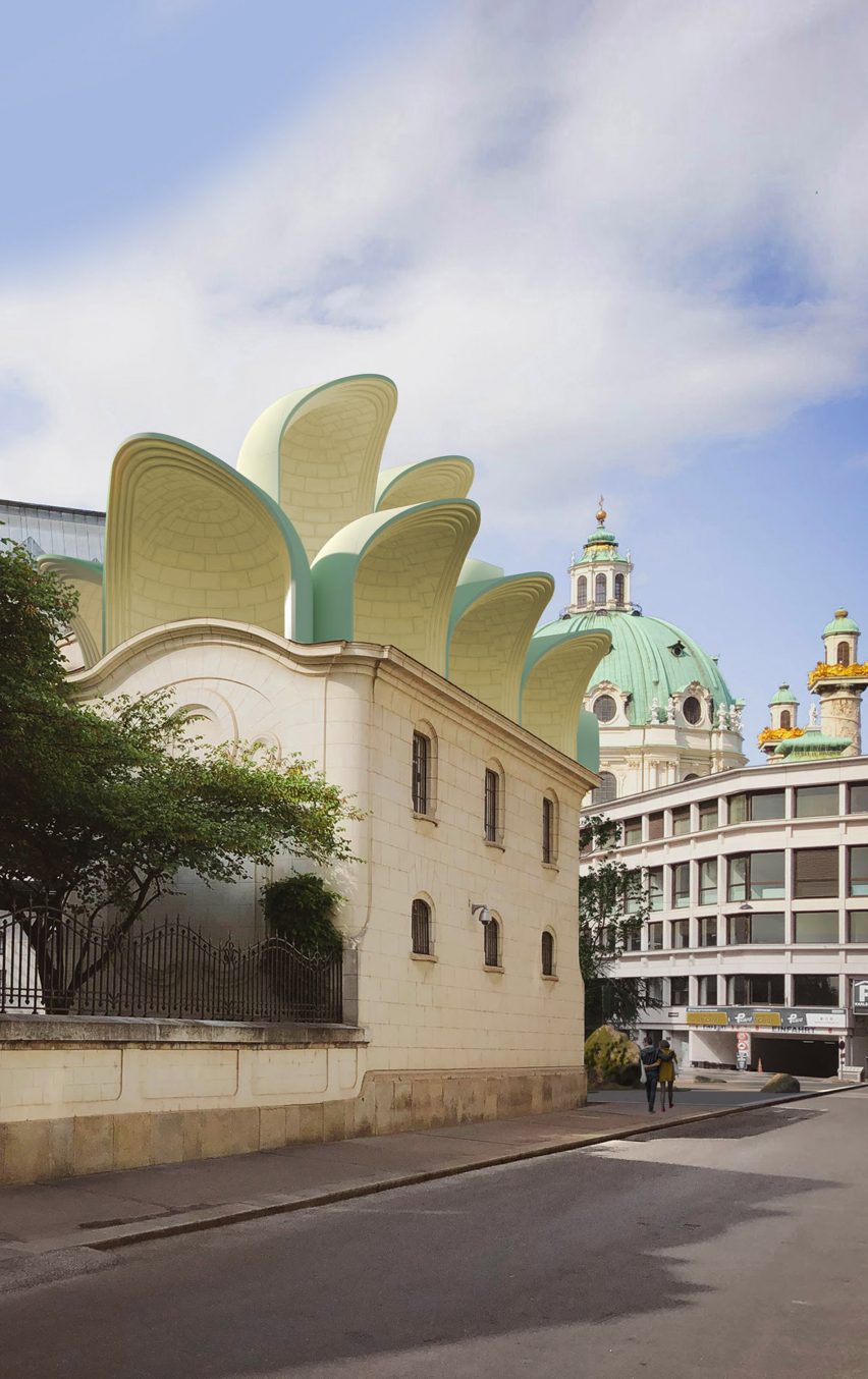 The french embassy will be topped with an art nouveau style extension