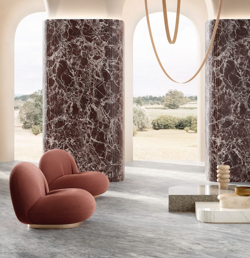 Marmi Maximum tiles by Fiandre Architectural Surfaces