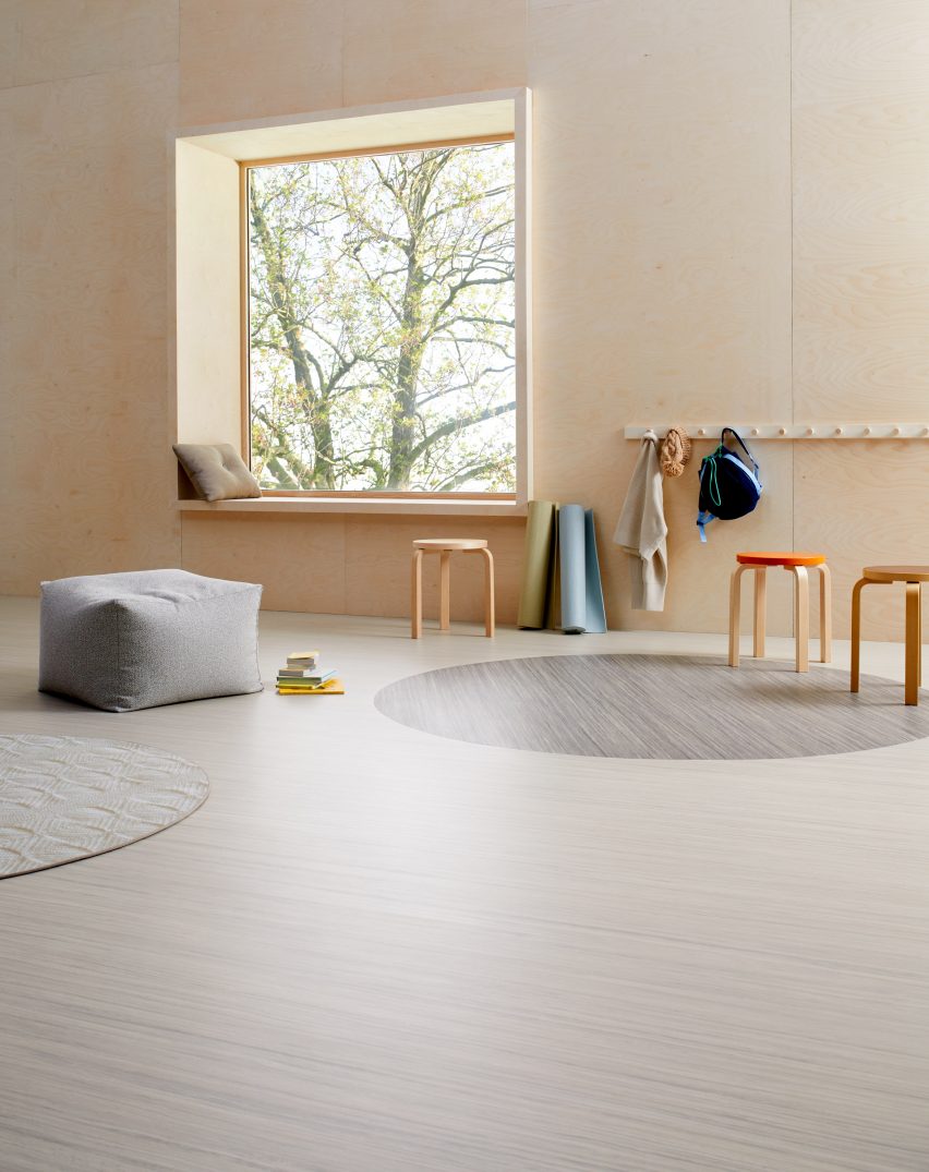 Marmoleum Linear linoleum flooring by Forbo