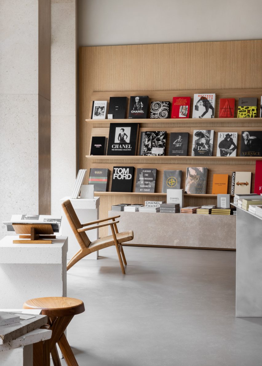 Interior of Danish bookstore