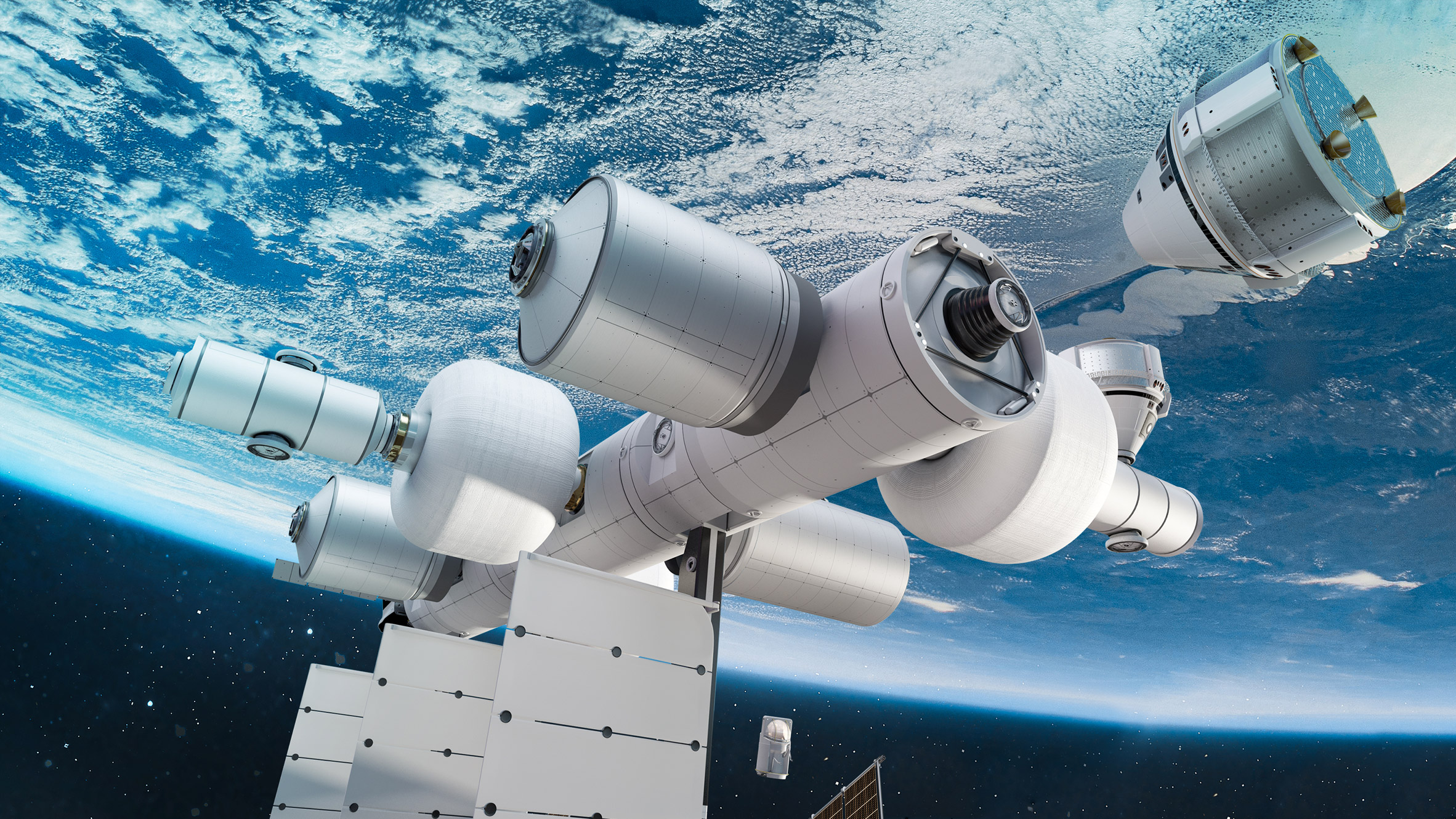 Vào đúng ngày hôm nay, công ty Blue Origin đã chính thức giới thiệu con tàu vũ trụ mang tên Blue Origin space station, với thiết kế đầy ấn tượng. Hãy xem hình ảnh liên quan để khám phá các tính năng tuyệt vời của trạm không gian này nhé!