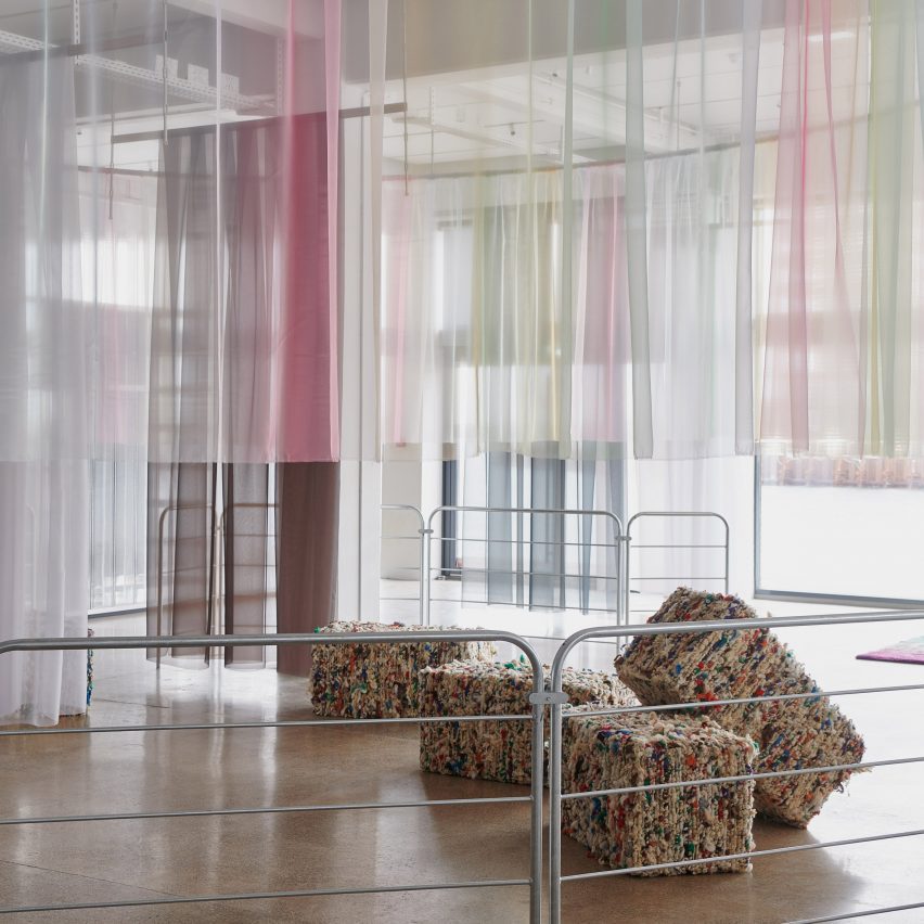Technicolour curtains and fabrics by Peter Saville