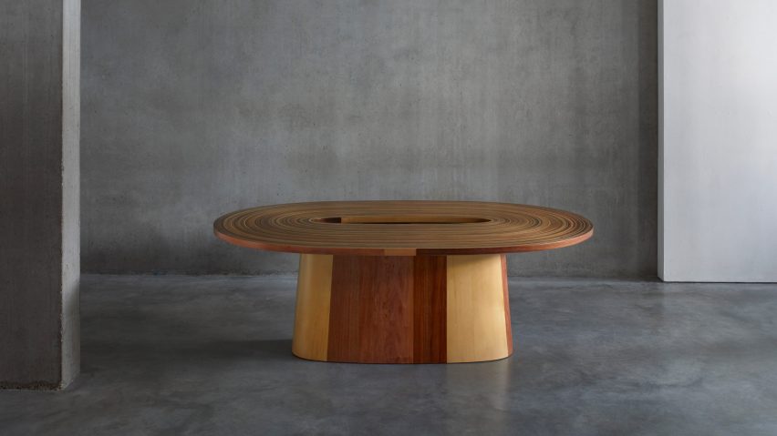 A timber table by Brodie Neill