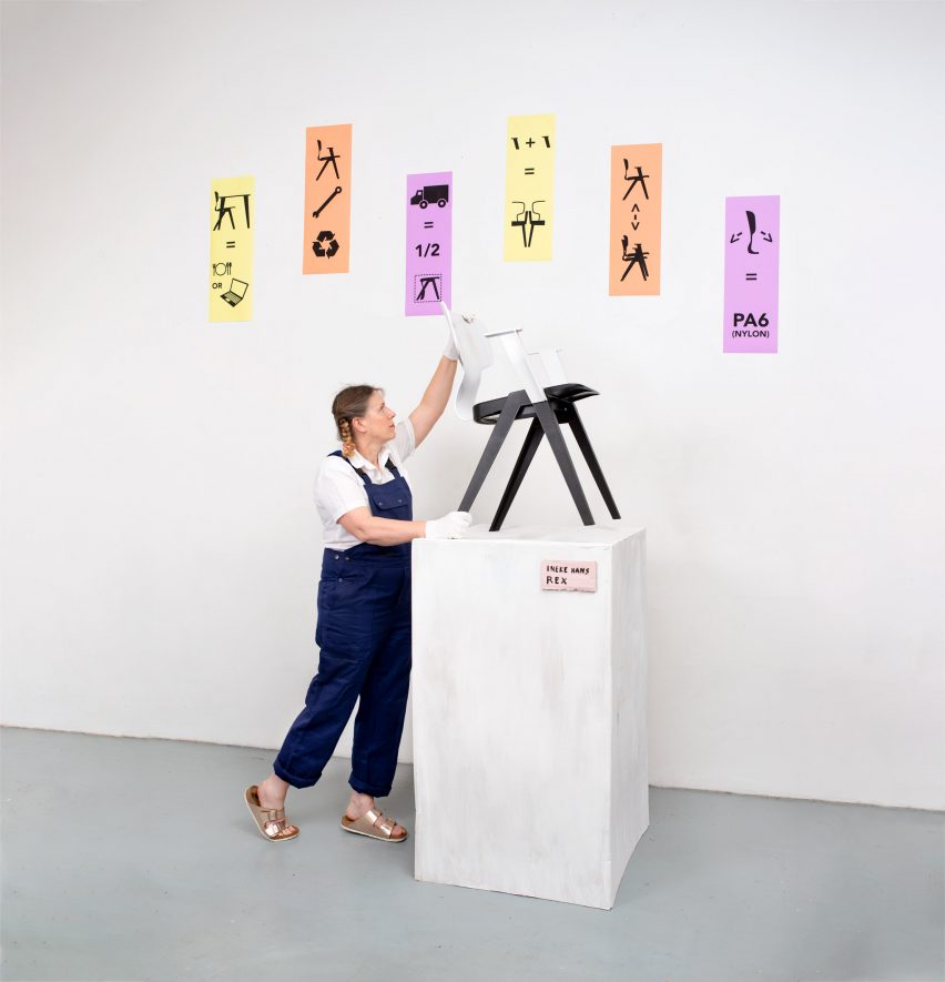 Mendaur ulang desain lama untuk kursi REX oleh Ineke Hans untuk Circuform